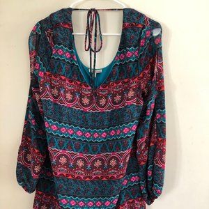 Vintage-inspired Open-back Mini Dress